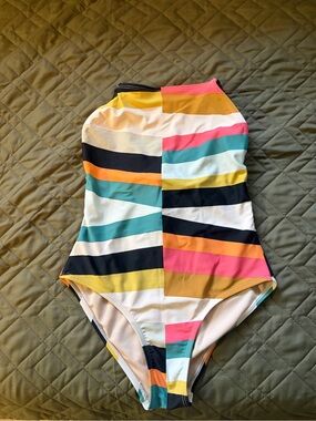 Tea Collection Multicolor Striped One-Piece Swimsuit